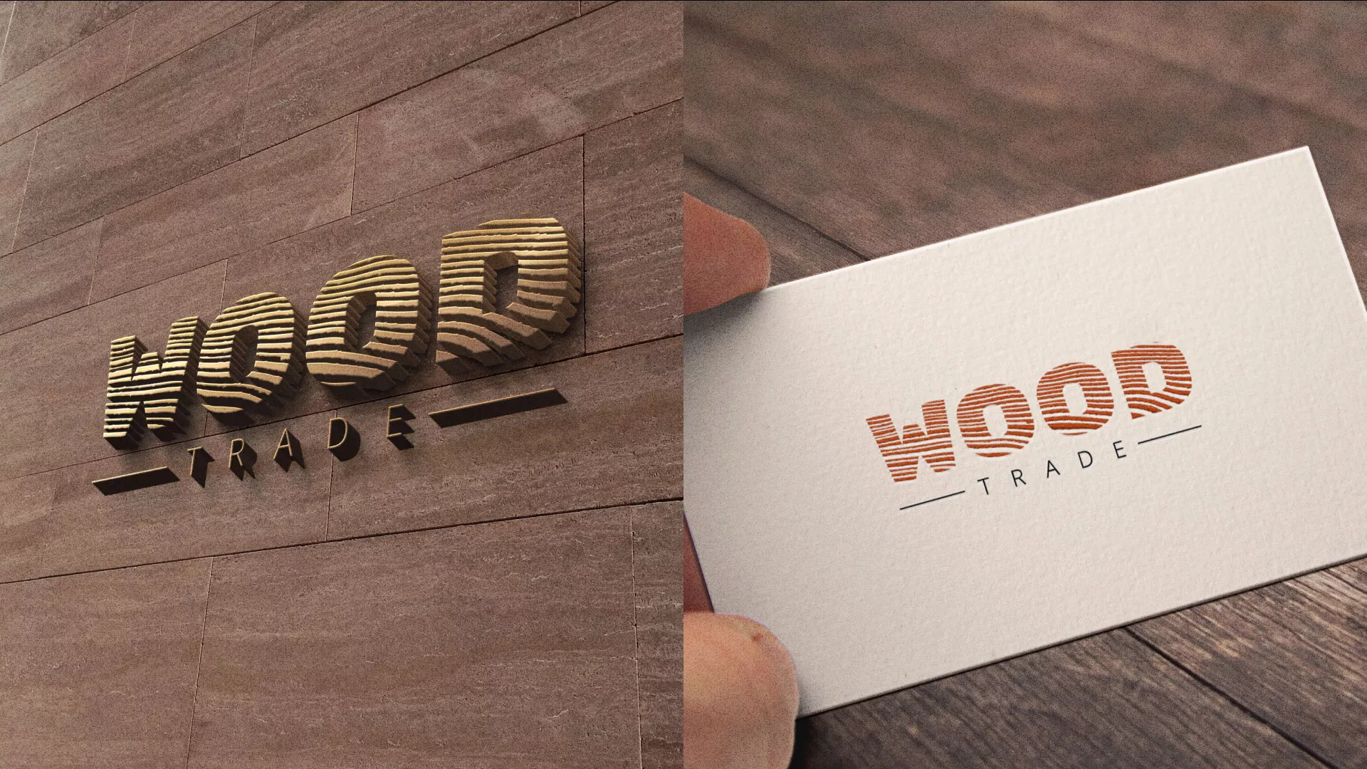 Разработка логотипа для компании «Wood Trade» в Коле